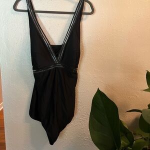 Torrid one piece swim suit black size 3 22-24